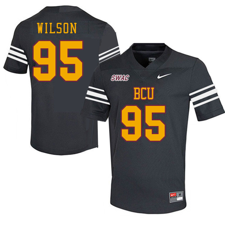 Men-Youth #95 Frank Wilson Bethune-Cookman Wildcats 2023 College Football Jerseys Stitched-Charcoal